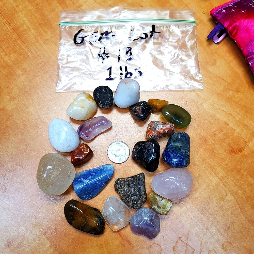 1 lb Gem Stone Lot #13 - 16oz of tumbled stones